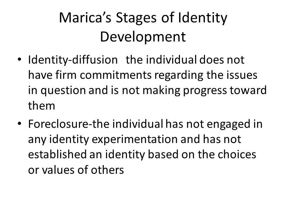 Identity development problems in adoptees